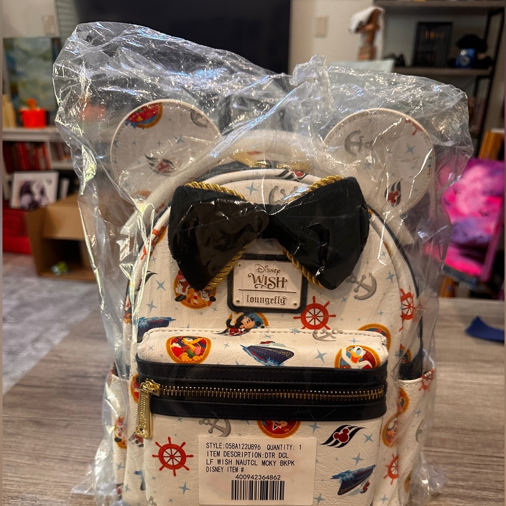 Loungefly Disney Wish Cruise Mini Backpack